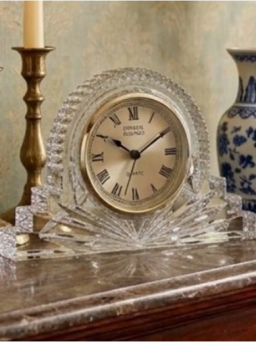 Crystal Legends Vintage Quartz Mantel Clock